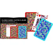 Piatnik Spielkarten Dots - Double Deck Kartenspiel für Kinder und Erwachsene