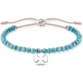 Thomas Sabo Charming Collection - Mix & Match - A1983-905-17-L20v - Kleeblatt - Armband - 13-20 cm - Silber - nylon - Türkis