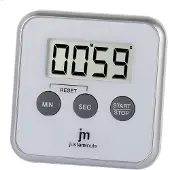 Lowell JT-5412B Küchen-Timer Digitaler Küchentimer Weiß