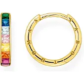 Thomas Sabo Creolen Bunte Steine Pavé Gold- CR668-996-7