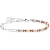 Thomas Sabo A2099-350-7-L14 Armband - Silber + Jaspis + Rosenquarz + Süßwasserzuchtperle - 14 cm