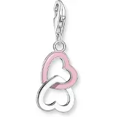 Thomas Sabo Charm Herz "Silber", bunt (silberfarben, pink), Charms, Damen, Silber 925 (recycelt), Charm Herz