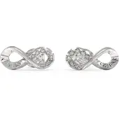 GUESS JUBE03262JWRHT Damen-Ohrringe Ohrstecker Silberfarben Infinity