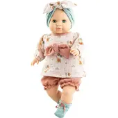 Paola Reina Babypuppe Manus Anastassia weißes Mädchen blaue Augen 36cm Puppen