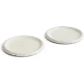 HAY Teller Barro Off-White Ø24 cm (Set von 2)