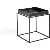HAY Tray Beistelltisch, schwarz, 30 x 30 cm, Stahl - , Tray, Schwarz, für Wohnzimmer, Metall, Modern