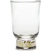 Serax Wasserglas Feast Glassware by Ottolenghi Stripes Gold 330 ml