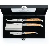 Laguiole Käsemesser Luxury Line Eichenholz (3-teilig)