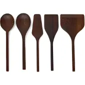 Serax Küchenutensilien-Set Pure Kitchen & Table by Pascale Naessens Dark Brown (5-teilig)