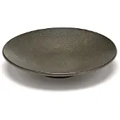 Serax Untertasse Inku Tableware Dark Olive 14 cm