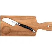 Laguiole Käsemesser und Servierbrett Premium Line Acaciaholz