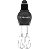 KitchenAid 5KHMB732EBM, Handmixer, Schwarz, Mixen, Rührer, 1,53 m, MATTE BLACK, 2300 RPM