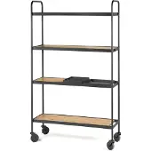 Serax Küchenwagen Marie Furniture by Marie Michielssen Black Brown 100 x 35 x 170 cm