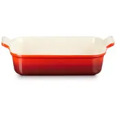 Le Creuset Auflaufform Le Creuset Rechteckig Kirschrot 26 cm