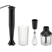 Alessi Stabmixer 4-teiliges Set Plisse Black