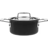 Demeyere Kochtopf Black 5 mit Deckel Schwarz 16 cm