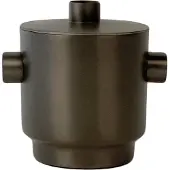 XLBoom - Rondo Eiswürfelbehälter small, Stahl schwarz, Ø 13 cm