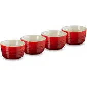 Le Creuset Mini Förmchen-Set (4 Stück) Kirschrot
