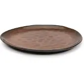 Serax Essteller Pure Tableware by Pascale Naessens Black Brown Oval L 27,5 x 23 cm