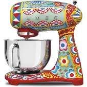 Smeg SMF03DGAU Special Color Edition KÃ1/4chenmaschine, Edelstahlgehäuse, 800 Watt, 4,8 l Behälter, 10 Geschwindigkeiten