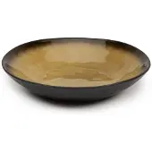 Serax Salatschale Pure Tableware By Pascale Naessens Black Green 23,5 x 4,5 cm