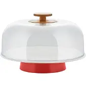 Alessi Tortenplatte MATTINA rot
