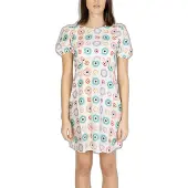 Desigual Sommerkleid Edmonton 24SWVW44 Weiß Straight Fit