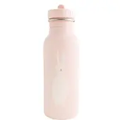 Trixie Baby Trinkflasche Edelstahl 500ml - Mrs. Rabbit - kinderfreundliche Wasserflasche rosa