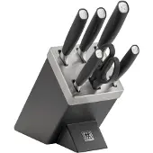 Zwilling All Star 1022760, 7-teiliger Messerblock selbstschärfend, SharpBlock, anthrazit/silbern
