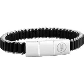 Police Armband Synthesis Schwarz/Silber