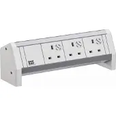 Bachmann DESK ws 3xUK 45° GST18 RAL9010