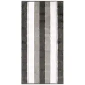 Cawö Gästehandtuch Noblesse Stripes Antracite (Set von 6 Stück)