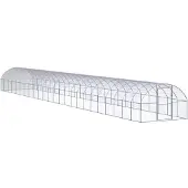 vidaXL Outdoor-Hühnerstall 3x24x2 m Verzinkter Stahl