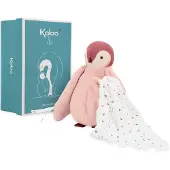 Kaloo Kuscheltier Pinguin rosa mit Kusstuch - Plüsch Geschenk Baby
