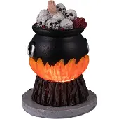 Lemax Schädel-Eintopf-Kessel 12x5x20 cm Halloween