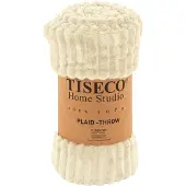 Tiseco Tagesdecke Home Studio Ribble Ivory-130 x 160 cm