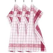 Tiseco Küchenhandtuch Home Studio Pharao BML Red (3er-Set) - 50 x 70 cm