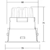 Brumberg LED-Einbauspot Binato, RC-dim-to-warm, weiß