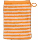 Cawö Waschlappen Campus Ringel Stripes Mandarine (Set von 6 Stück)