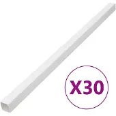 vidaXL Installationsrohre 100x60 mm 30 m PVC