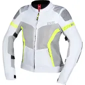 IXS Trigonis-Air Damen Grau Gelb Motorrad Textiljacke Größe XL