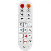 Geemarc Telecom TV PHOTO100 TV-Fernbedienung mit Fototasten (TV_PHOTO100_WH_I)