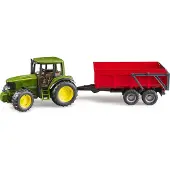 BRUDER John Deere Traktor Mit Kippanhänger