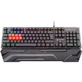 A4Tech B3370R, Volle Größe (100%), Kabelgebunden, USB, Mechanischer Switch, QWERTY, Schwarz