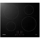 Samsung NZ64M3NM1BB, Schwarz, Integriert, 59 cm, Zonen-Induktionskochfeld, Glaskeramik, 4 Zone(n)