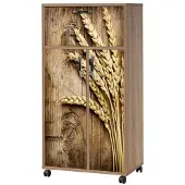 Skye Decor , Kiler - 735, Mehrzweckschrank, Sonoma-Eiche, 100 % MELAMINBESCHICHTETE SPANPLATTEN, 60 x 36 x 116 cm