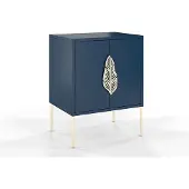 Skandica Nachttisch ¦ blau ¦ Maße (cm): B: 54 H: 69