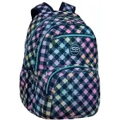CoolPack Pick Schulrucksack für Jugendliche, geräumig, kariert