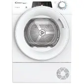 Candy RapidÓ RO4H7A2TEX-S, Freistehend, Frontlader, Wärmepumpe, Weiß, Drehregler, Berührung, Links