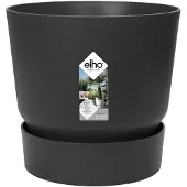 Elho Greenville Rond 20 Blumentopf zwart (zwart)